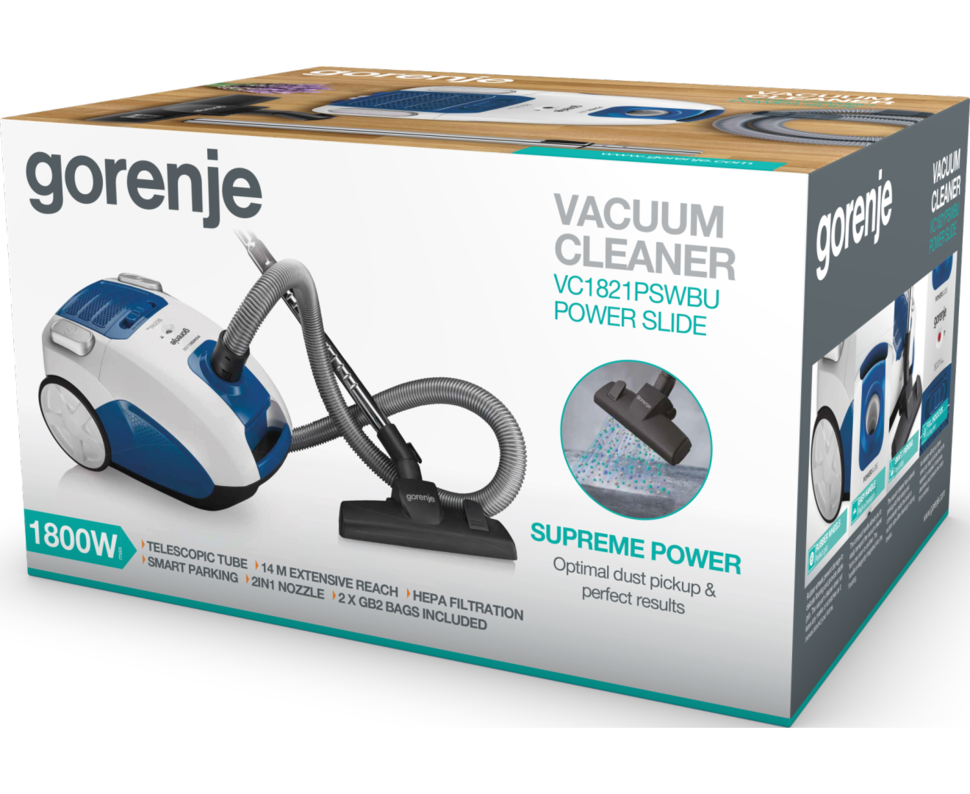 Vacuum cleaner GORENJE VC1821PSWBU