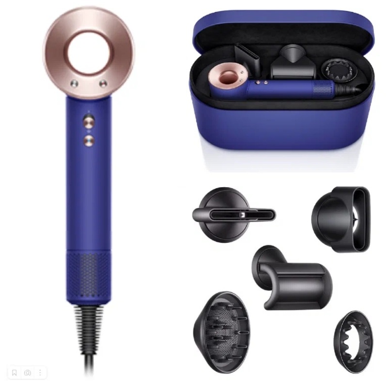 Multifunctional hair dryer Dyson Supersonic Hair Dryer HD08(Vinca Blue/Rose)(Gift Edition)