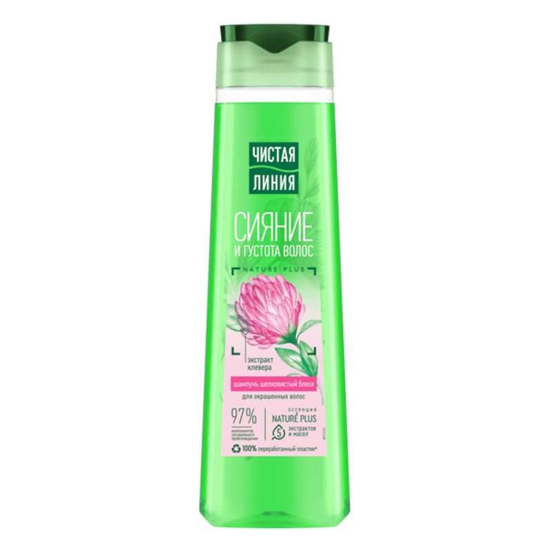 Shampoo Chistaya Liniya Silky Shine clover, 400ml