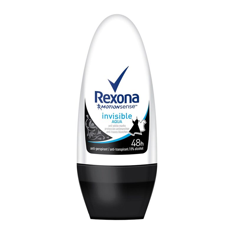 Antiperspirant REXONA Roll on invisible aqua 48H