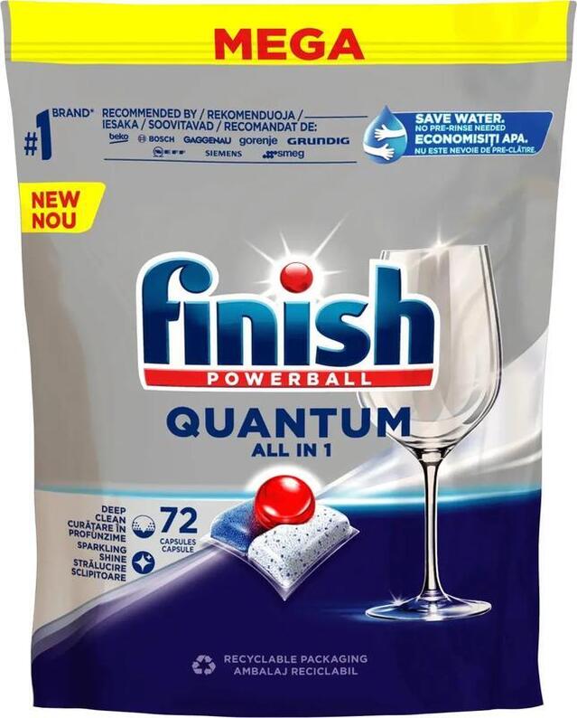 FINISH QUANTUM dishwasher capsules 72pcs