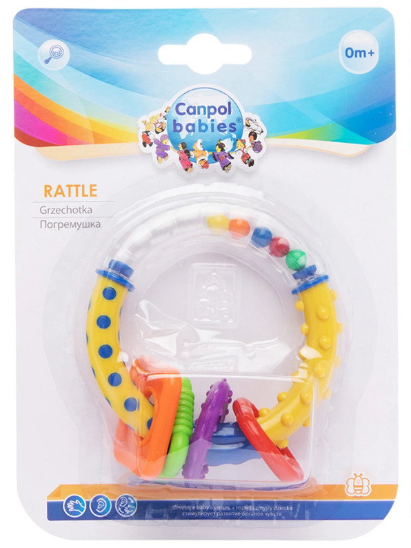 Canpol Rattle - Multi-colored rings 4009