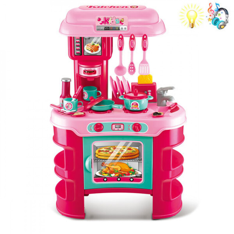 Play set of a large kitchen stove