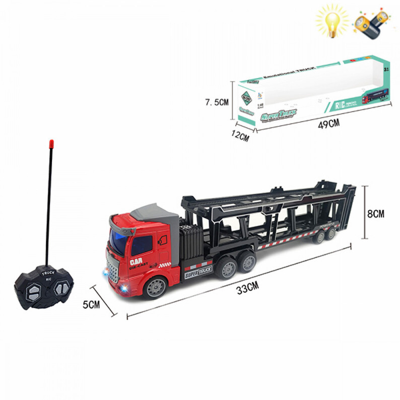 Remote control car with battery, 1:48 trucks