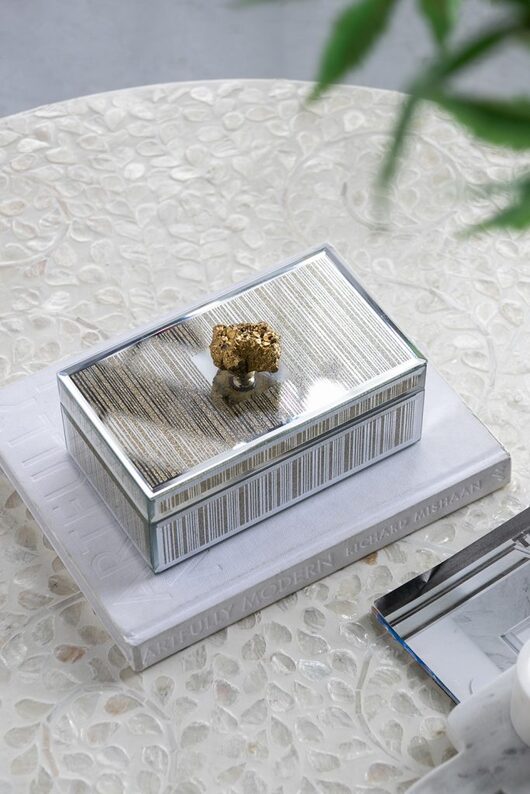 Sullivan Striped Jewelry Box, small