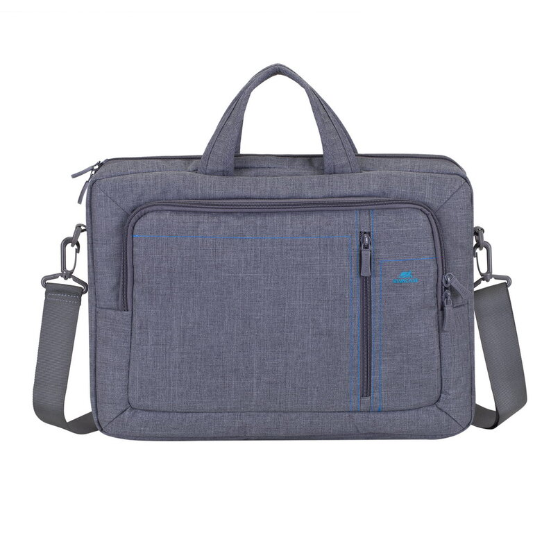 Bag Rivacase 7530 grey Laptop Canvas shoulder bag 15.6