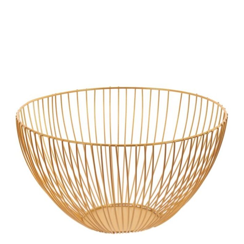 Fruit bowl "Metal gold"