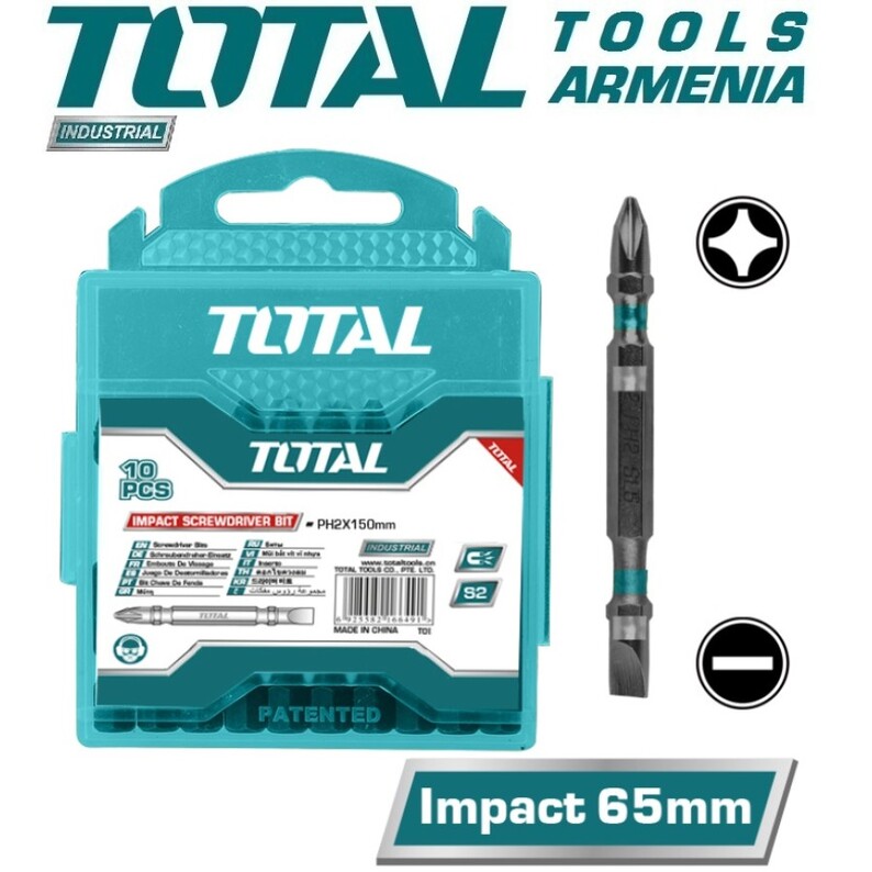 Impact Screwdriver Bits Set 10pcs TACIM16HL133