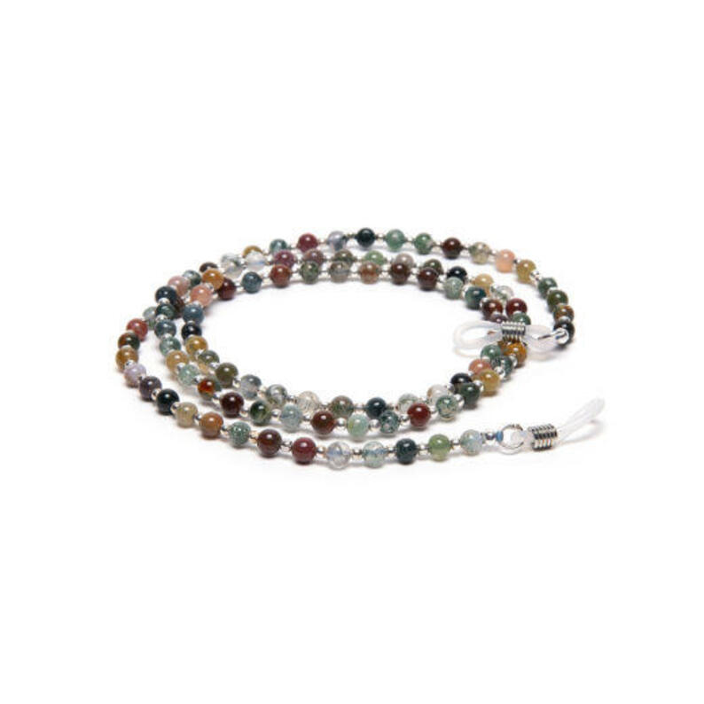 Վզնոց GLASS CHAIN WITH COLORED STONES