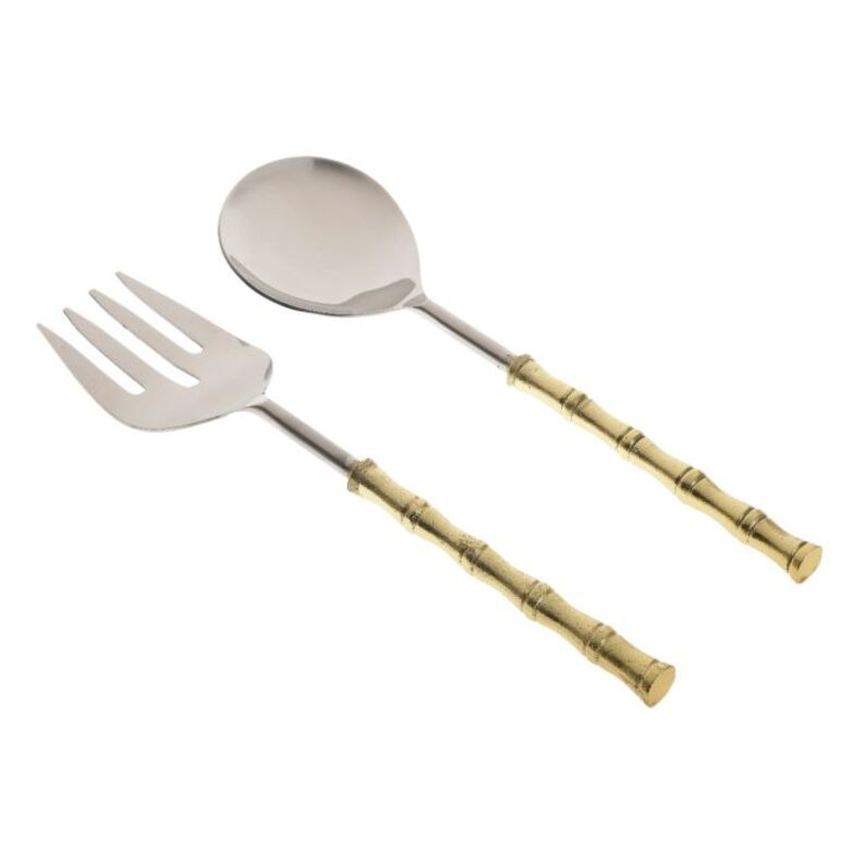 Salad set "Silver golden"