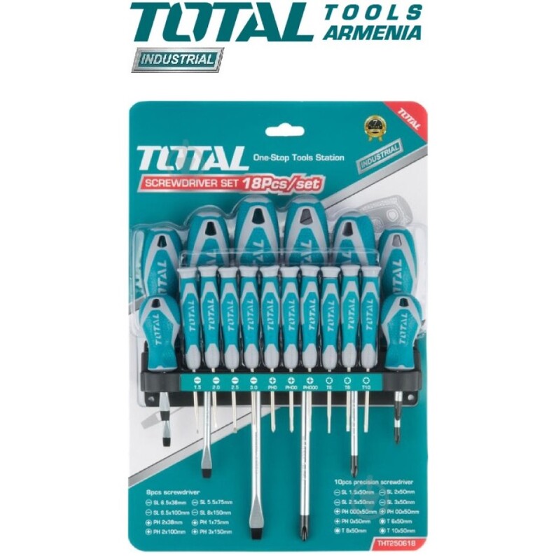 Screwdriver Set - 18 Pcs THT250618