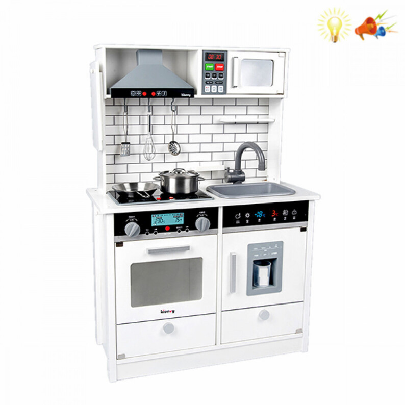 Kitchen furniture set for children, with a sink and stove