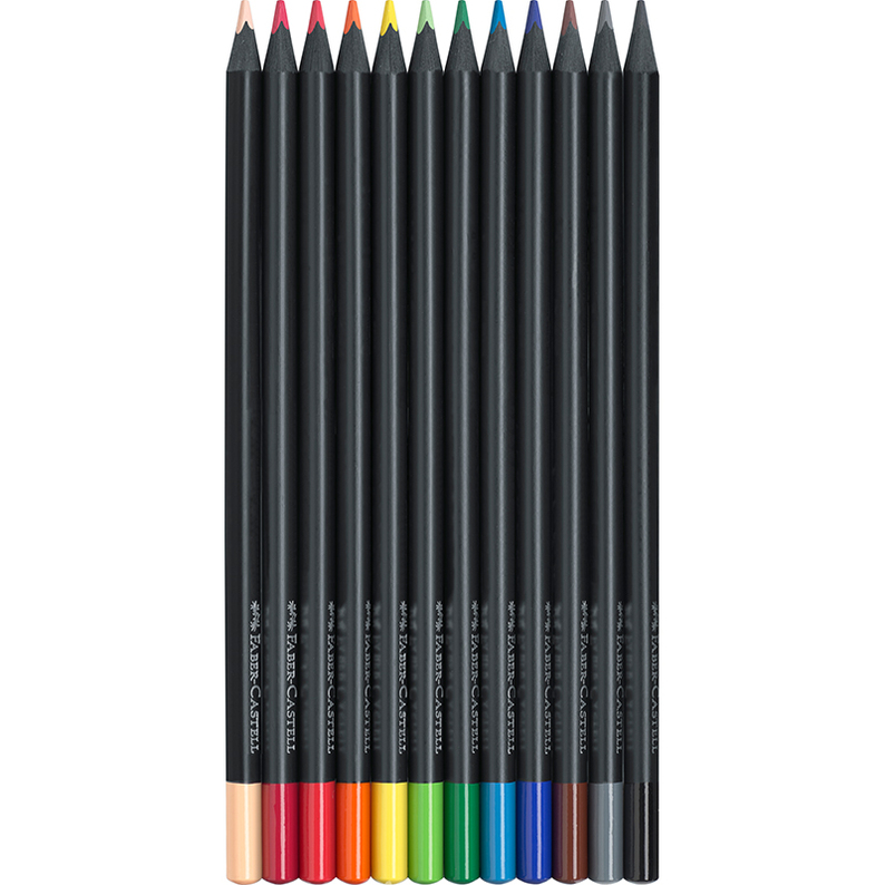Цветные карандаши Black Edition 12x