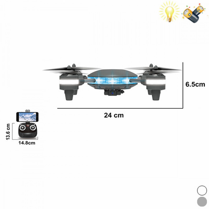 Helicopter drone with remote control, camera + Wi-Fi