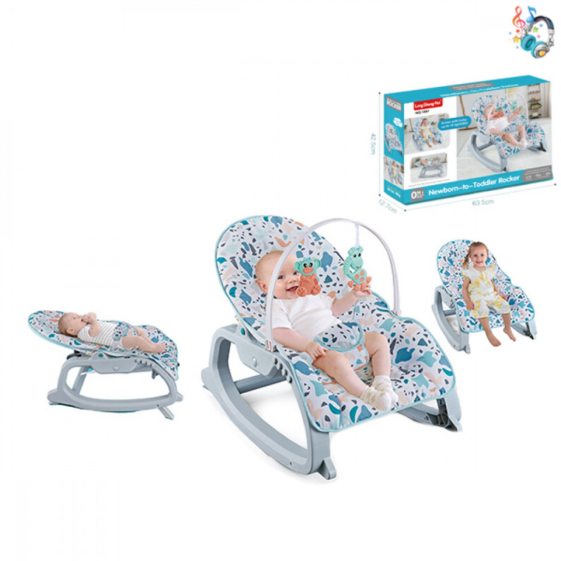 Children's rocking chair, musical, with adjustable position