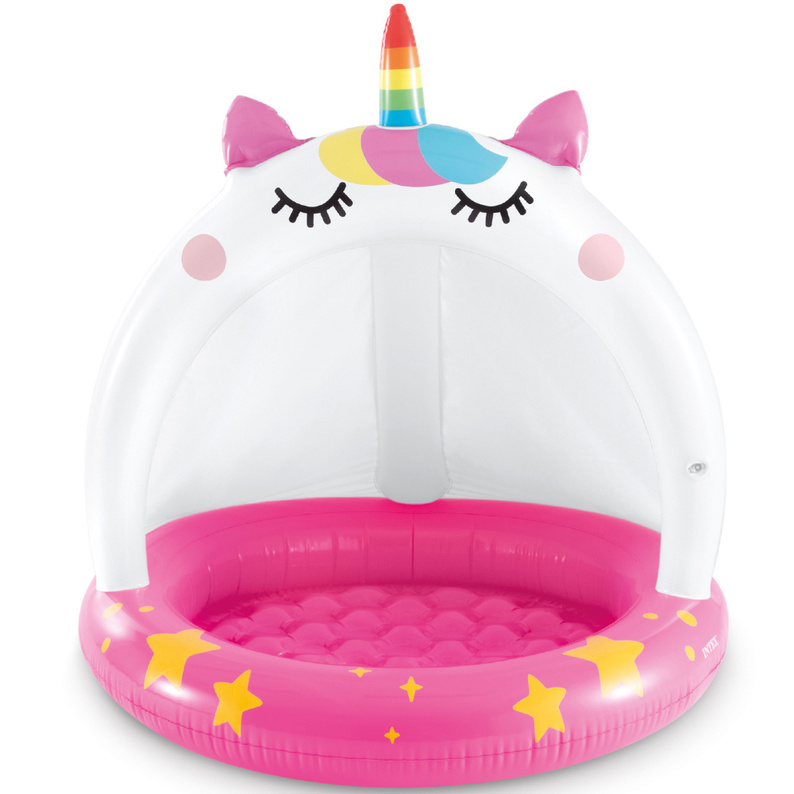 Inflatable childrens pool, unicorn INTEX - 102x102 cm