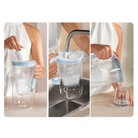 BRITA кувшин-фильтр для воды Glass Jug ONE, синий (2.5 л), вкл. 1 картридж MAXTRA PRO All-in-1