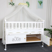 Children's bed: wooden cradle