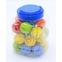 Ball rubber 45 mm bouncer, non-inflatable ball 25 pcs