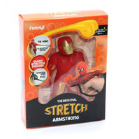 Toy rubber Stretch Armstrong figures, cartoon characters