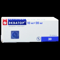 Equator tab. (20mg+10mg)x30 Equator tab. (20mg+10mg)x30