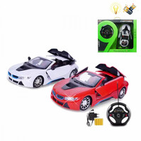 Car with remote control steering panel BMW i8 1:12 convertible convertible 5-way. Car with remote control steering panel BMW i8 1:12 convertible convertible 5-way.