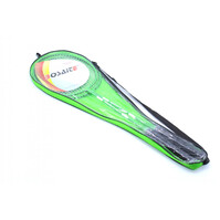 Playing badminton with a 65 cm long metal bag