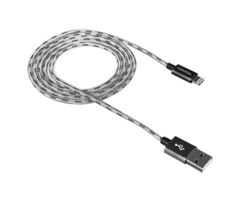 Кабель для мобильного телефона CANYON CNE-CFI3DG GRAY LIGHTNING CABLE