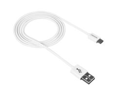 Բջջային հեռախոսի մալուխ CANYON CNE-USBM1W WHITE MICRO USB CABLE