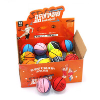 Ball rubber 60 mm bouncer, non-inflatable ball 24 in a box