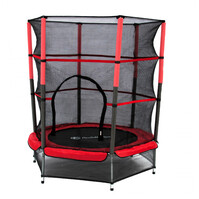 Trampoline with safety net 140 x 160 cm