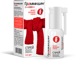 Grammidin spray d - local. prim with anesthetic 112 doses Grammidin spray d - local. prim with anesthetic 112 doses