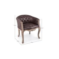 Armchair  "DIVA DARK"