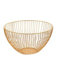 Fruit bowl "Metal gold"