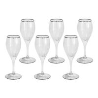 Glass set "Pisa Silver"