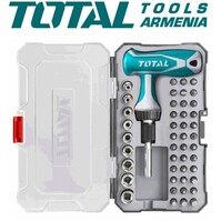 T-Shaped Reversible Screwdriver With 47pcs TACSD30476 T-Shaped Reversible Screwdriver With 47pcs TACSD30476