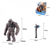 Toy King Kong giant Peter Jackson 18cm rubber, with open box