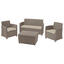 Corona (Mia) set with cushion box cappuccino