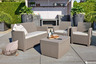 Corona (Mia) set with cushion box cappuccino