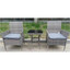 3-piece garden furniture, 2 sun loungers and 1 coffee table