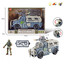 Toy car with a military soldier, set