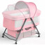 Children's bedside playpen bed with its set in 4 colors