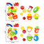 Children's rattle set, 6 pieces in 2 shapes