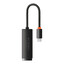 Baseus Lite Series Ethernet Adapter Type-C to RJ45 LAN Port (100Mbps) Black WKQX000201